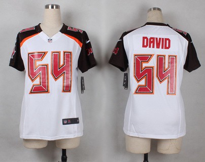 Women's Tampa Bay Buccaneers #54 Lavonte David White Road NFL Nike Game Jersey