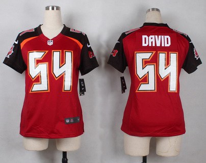 Women's Tampa Bay Buccaneers #54 Lavonte David Red Team Color NFL Nike Game Jersey