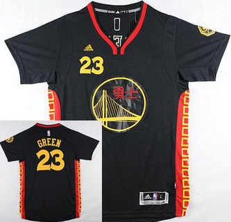 Men's Golden State Warriors #23 Draymond Green Revolution 30 Swingman 2015 Chinese Black Fashion Jersey