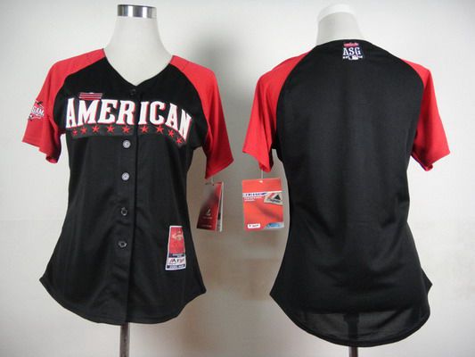 Women's American League 2015 MLB All-Star Black Cool Base Jersey