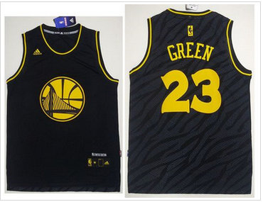 Golden State Warriors #23 Draymond Green Black Precious Metals Fashion Stitched NBA Jersey