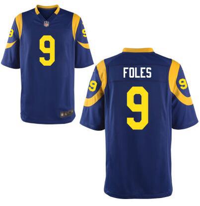 Men's Los Angeles Rams #9 Nick Foles Royal Blue Alternate NFL Nike Elite Jersey