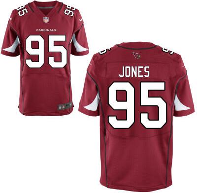 Men's Arizona Cardinals #95 Chandler Jones Red Team Color NFL Nike Elite Jersey