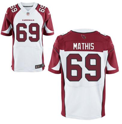 Men's Arizona Cardinals #69 Evan Mathis White Road NFL Nike Elite Jersey