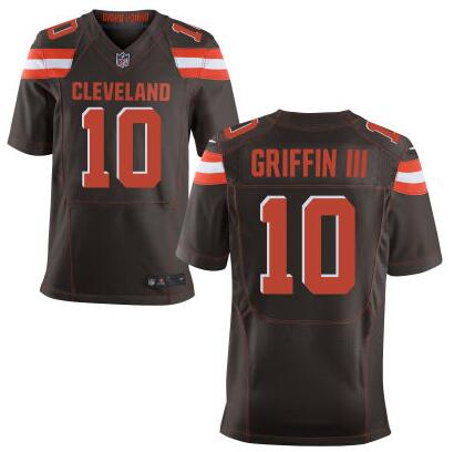 Men's Cleveland Browns #10 Robert Griffin III Team Color 2015 NFL Nike Elite Jersey