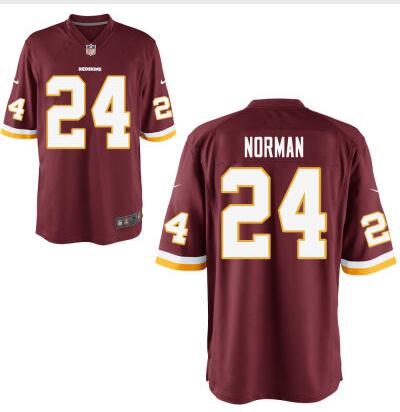 Men's Washington Redskins #24 Josh Norman Burgundy Red Team Color NFL Nike Elite Jersey