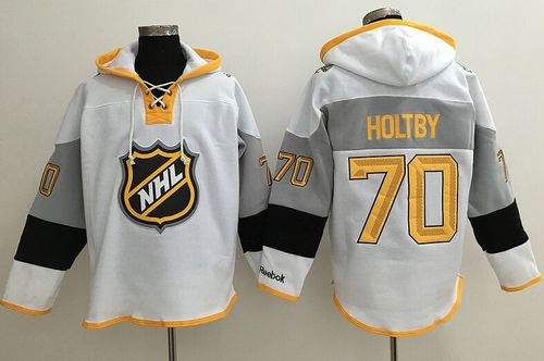 Capitals #70 Braden Holtby White 2016 All Star NHL Hoodie