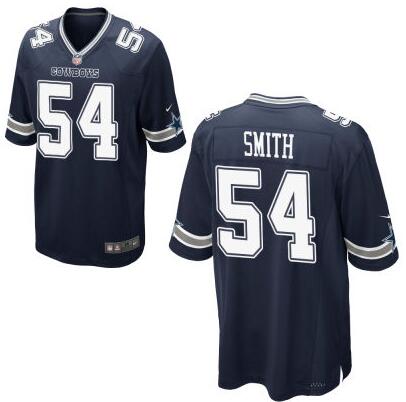 Youth Dallas Cowboys #54 Jaylon Smith Nike Navy 2016 Draft Pick Game Jersey