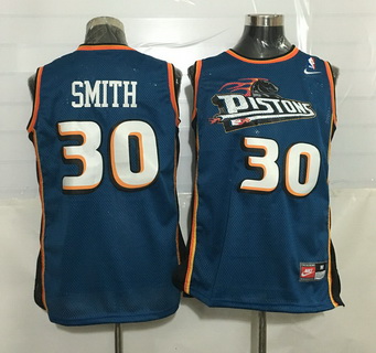 Men's Detroit Pistons #30 Joe Smith Teal Green Soul Swingman Jersey