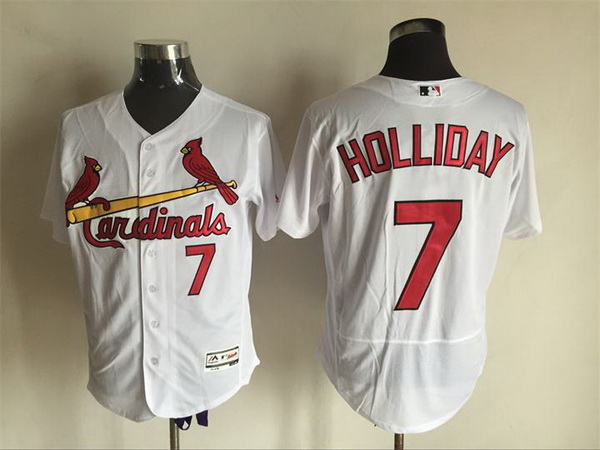 Men's St. Louis Cardinals #7 Matt Holliday White 2016 Flexbase Majestic Baseball Jersey