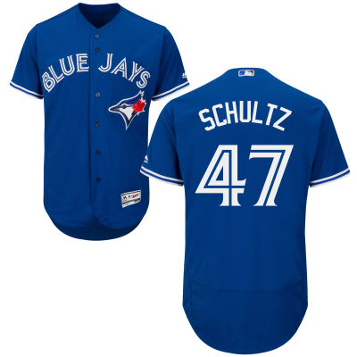 Men's Toronto Blue Jays #47 Bo Schultz Royal Blue 2016 Flexbase Majestic Baseball Jersey