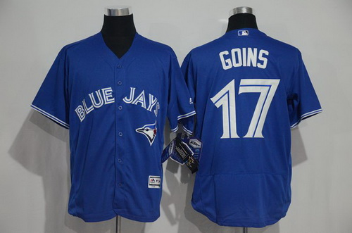 Men's Toronto Blue Jays #17 Ryan Goins Royal Blue 2016 Flexbase Majestic Baseball Jersey