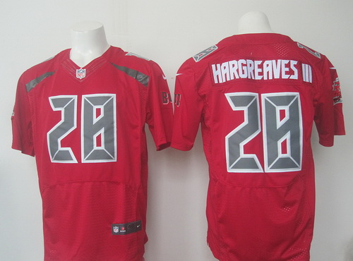 Men's Tampa Bay Buccaneers #28 Vernon Hargreaves III Red Team Color NFL Nike Elite Jersey