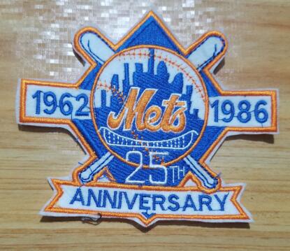 New York Mets 25th Anniversary and Commemorative Patch