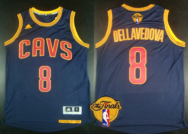 Men's Cleveland Cavaliers #8 Matthew Dellavedova 2016 The NBA Finals Patch Navy Blue Jersey