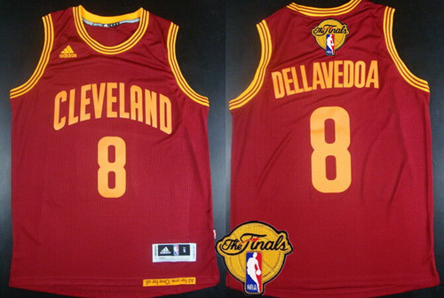 Men's Cleveland Cavaliers #8 Matthew Dellavedova 2016 The NBA Finals Patch Red Jersey