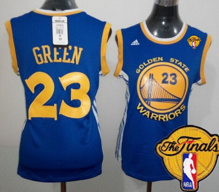 Women's Golden State Warriors #23 Draymond Green Blue 2016 The NBA Finals Patch Jersey