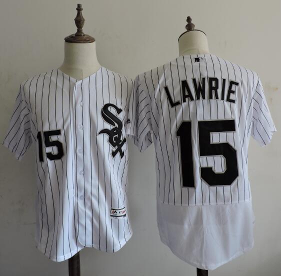 Men's Chicago White Sox #15 Brett Lawrie White Home 2016 Flexbase Majestic Baseball Jersey