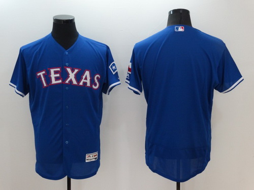 Men's Texas Rangers Blank Royal Blue 2016 Flexbase Majestic Baseball Jersey