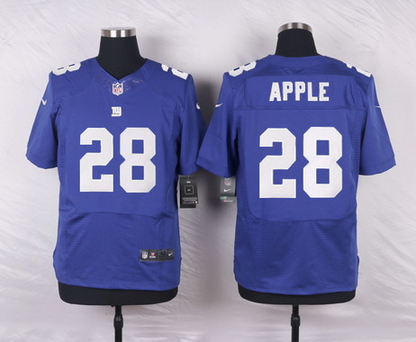 Men's New York Giants #28 Eli Apple Royal Blue Team Color NFL Nike Elite Jersey