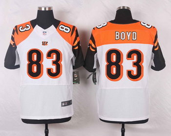 Men's Cincinnati Bengals #83 Tyler Boyd White Road NFL Nike Elite Jersey