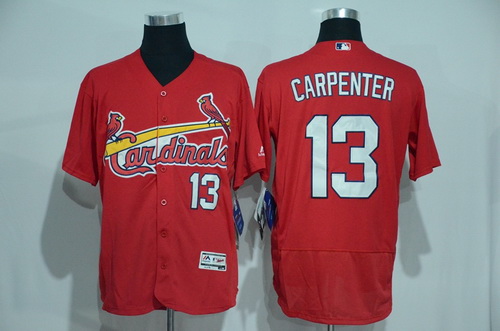 Men's St. Louis Cardinals #13 Matt Carpenter Red 2016 Flexbase Majestic Baseball Jersey