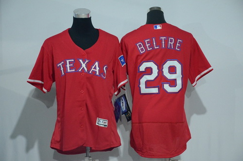 Women's Texas Rangers #29 Adrian Beltre Red 2016 Flexbase Stitched Baseball Jersey