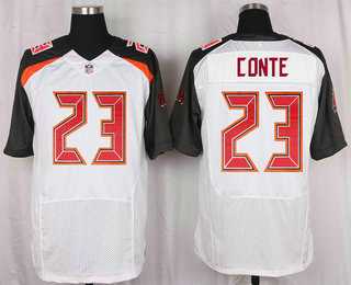 Men's Tampa Bay Buccaneers #23 Chris Conte White Road NFL Nike Elite Jersey