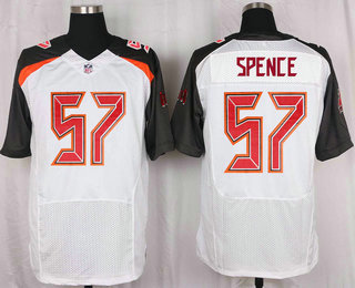 Men's Tampa Bay Buccaneers #57 Noah Spence White Road NFL Nike Elite Jersey