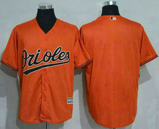 Men's Baltimore Orioles Blank Orange New Cool Base Stitched MLB Jersey