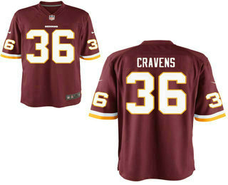 Men's Washington Redskins #36 Su'a Cravens Burgundy Red Team Color Nike Elite Jersey