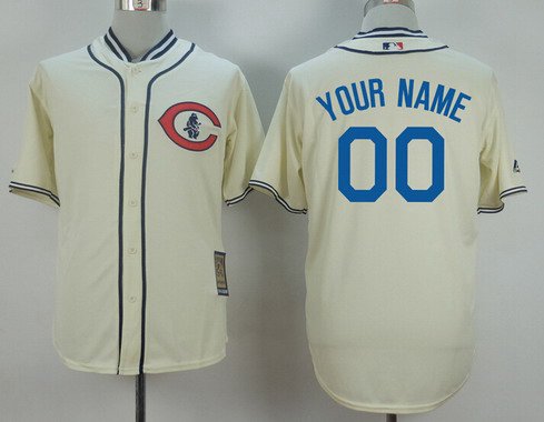 Youth Chicago Cubs Customized 1929 Turn Back The Clock Cream Jersey