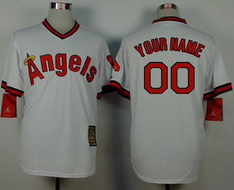 Youth LA Angels Of Anaheim Customized 1965 Turn Back The Clock White Jersey