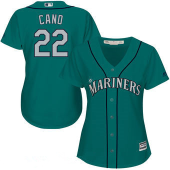 Women's Seattle Mariners Robinson Cano Majestic Northwest Green Alternate Cool Base Player Jersey