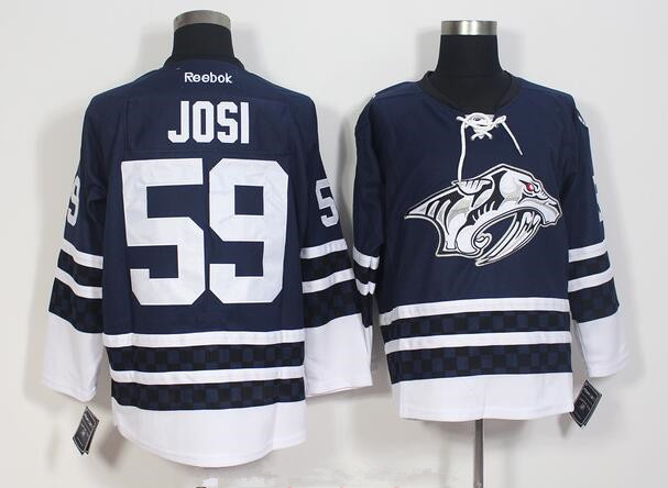 Men's Nashville Predators #59 Roman Josi Navy Blue Third Stitched NHL Reebok Hockey Jersey