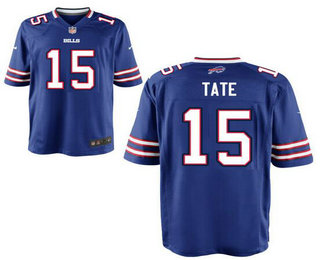 Men's Buffalo Bills #15 Brandon Tate Royal Blue Team Color Stitched NFL Nike Elite Jersey