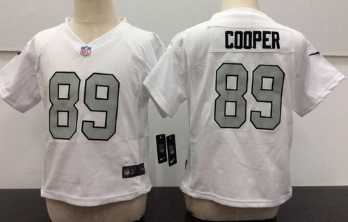 Toddler Oakland Raiders #89 Amari Cooper White 2016 Color Rush Stitched NFL Nike Jersey