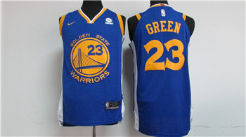 Nike Golden State Warriors #23 Draymond Green Blue 2017-18 Stitched NBA Jersey