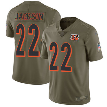 Nike Cincinnati Bengals #22 William Jackson Olive Men's Stitched NFL Limited 2017 Salute To Service Jersey