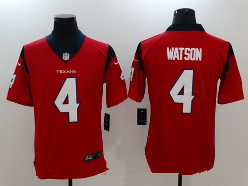 Men's Houston Texans #4 Deshaun Watson Red 2017 Vapor Untouchable Stitched NFL Nike Limited Jersey