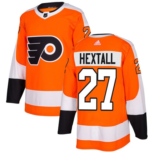 Adidas Philadelphia Flyers #27 Ron Hextall Orange Home Authentic Stitched NHL Jersey