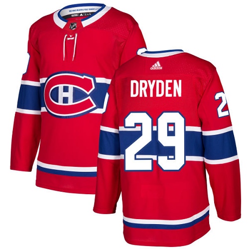 Adidas Canadiens #29 Ken Dryden Red Home Authentic Stitched NHL Jersey