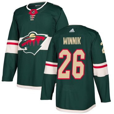 Adidas Wild #26 Daniel Winnik Green Home Authentic Stitched NHL Jersey