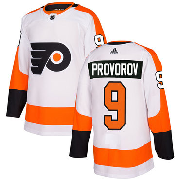 Adidas Philadelphia Flyers #9 Ivan Provorov White Authentic Stitched NHL Jersey