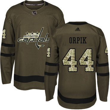 Adidas Capitals #44 Brooks Orpik Green Salute to Service Stitched NHL Jersey