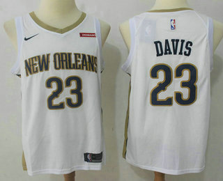 Men's New Orleans Pelicans #0 DeMarcus Cousins New White 2017-2018 Nike Swingman zatarains Stitched NBA Jersey