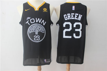 Warriors 23 Draymond Green Black Nike Swingman Jersey