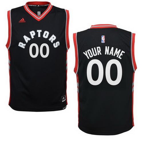 Youth Toronto Raptors adidas New Black Custom Alternate Jersey