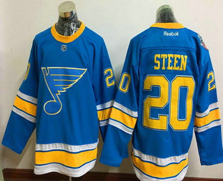 Men's St. Louis Blues #20 Alexander Steen Blue 2017 Winter Classic Stitched NHL Reebok Hockey Jersey