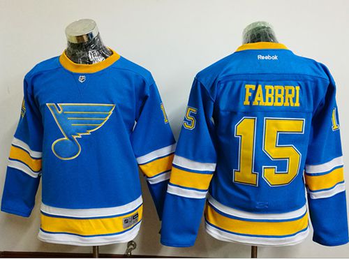 Blues #15 Robby Fabbri Light Blue 2017 Winter Classic Stitched Youth NHL Jersey